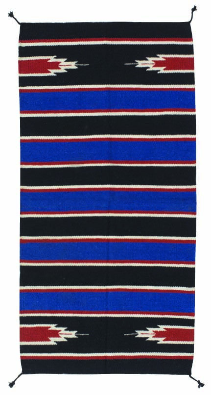 Cobalt/Rust/Black Multi Saddle Blankets Image
